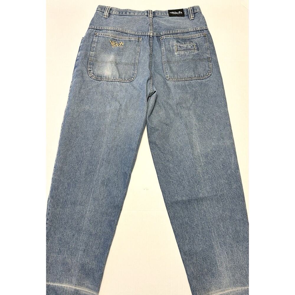 Vintage Y2k Vision Jeans Baggy Skater Rave Jeans Size 38